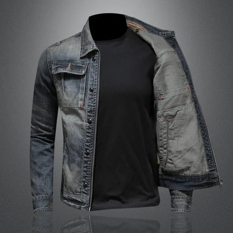 GENOVA – Premium Denim Jacke 75% Baumwolle