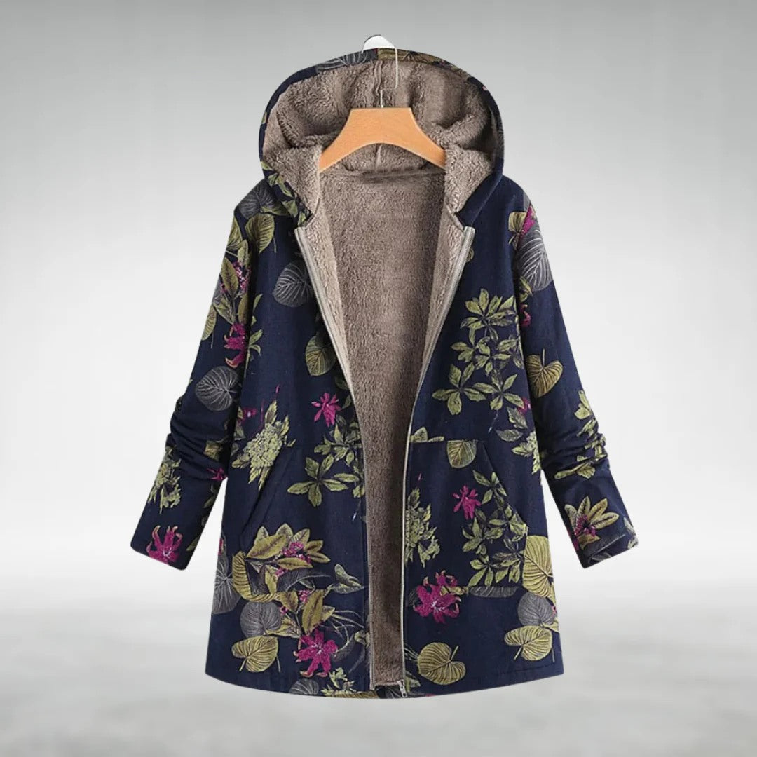 Fleural™ – Stylische Fleecejacke im Blumenmuster