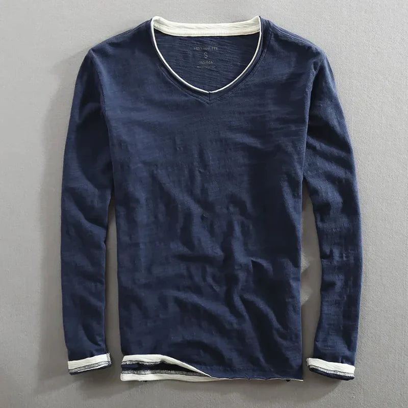Langarmshirt aus Baumwolle