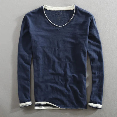 Langarmshirt aus Baumwolle