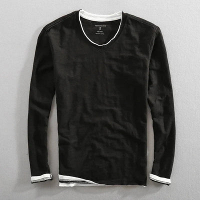Langarmshirt aus Baumwolle