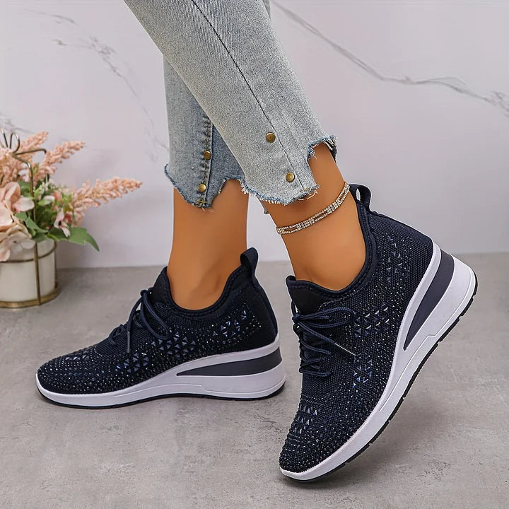 Giselle – Orthopädische Sneakers mit funkelnden Strasssteinen