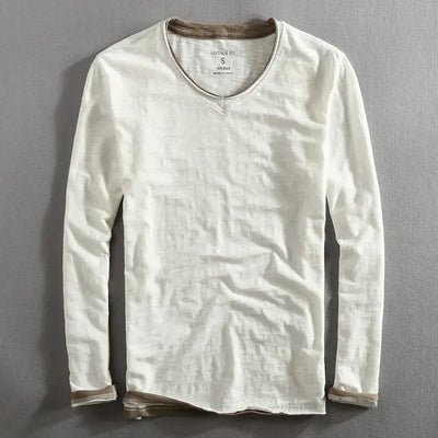 Langarmshirt aus Baumwolle