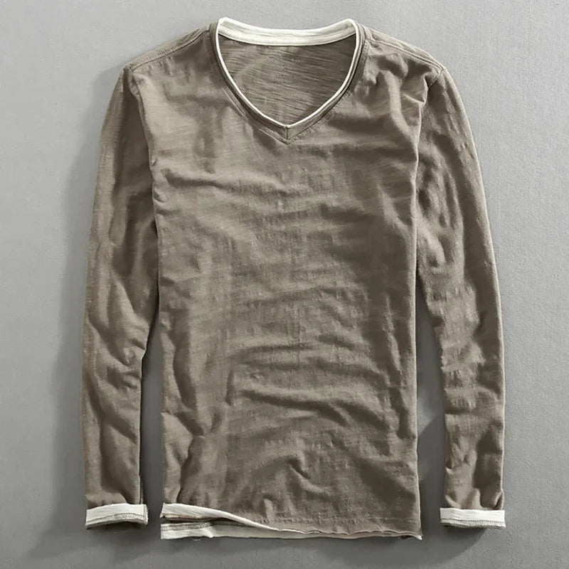 Langarmshirt aus Baumwolle