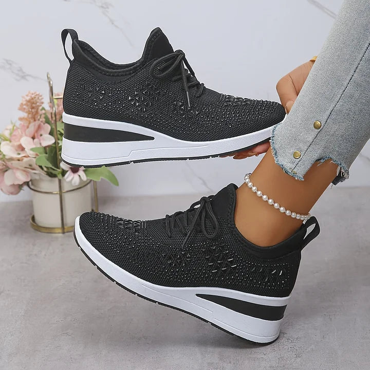 Giselle – Orthopädische Sneakers mit funkelnden Strasssteinen
