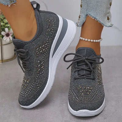 Giselle – Orthopädische Sneakers mit funkelnden Strasssteinen