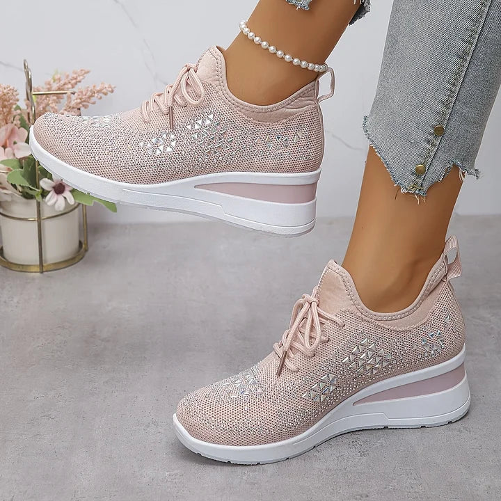 Giselle – Orthopädische Sneakers mit funkelnden Strasssteinen