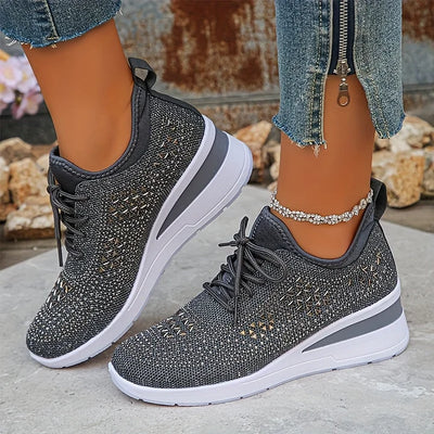 Giselle – Orthopädische Sneakers mit funkelnden Strasssteinen