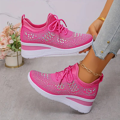 Giselle – Orthopädische Sneakers mit funkelnden Strasssteinen