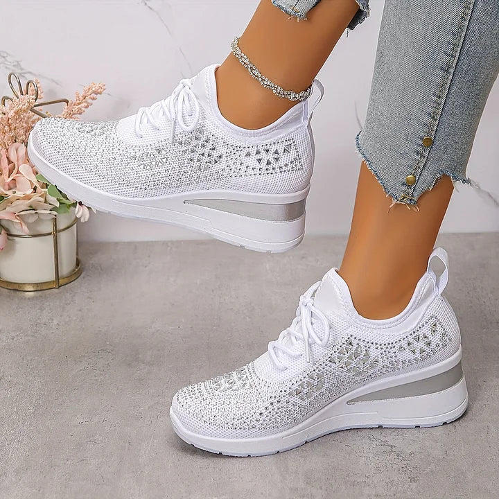 Giselle – Orthopädische Sneakers mit funkelnden Strasssteinen