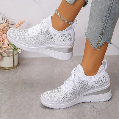 Giselle – Orthopädische Sneakers mit funkelnden Strasssteinen