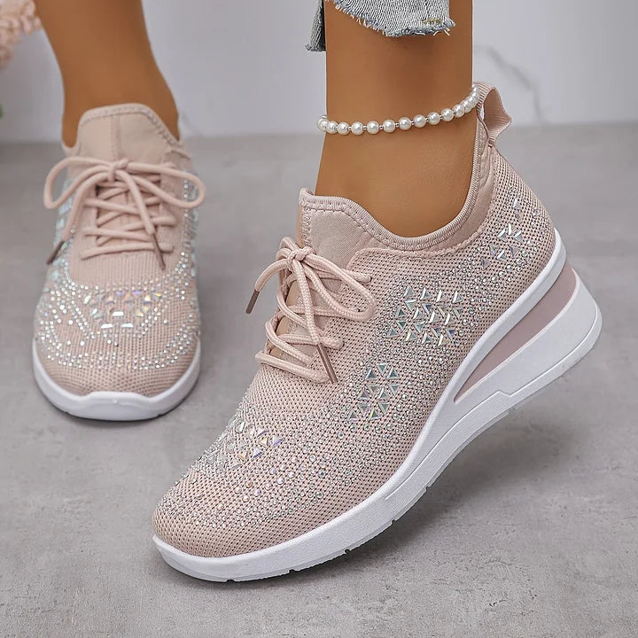 Giselle – Orthopädische Sneakers mit funkelnden Strasssteinen