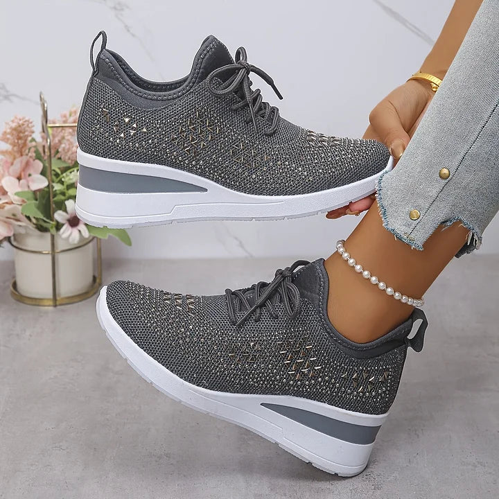 Giselle – Orthopädische Sneakers mit funkelnden Strasssteinen