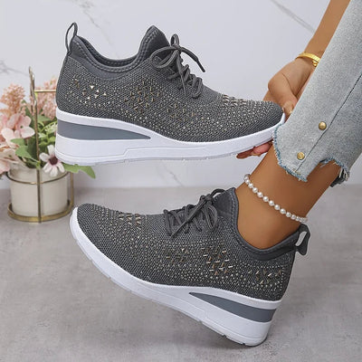 Giselle – Orthopädische Sneakers mit funkelnden Strasssteinen