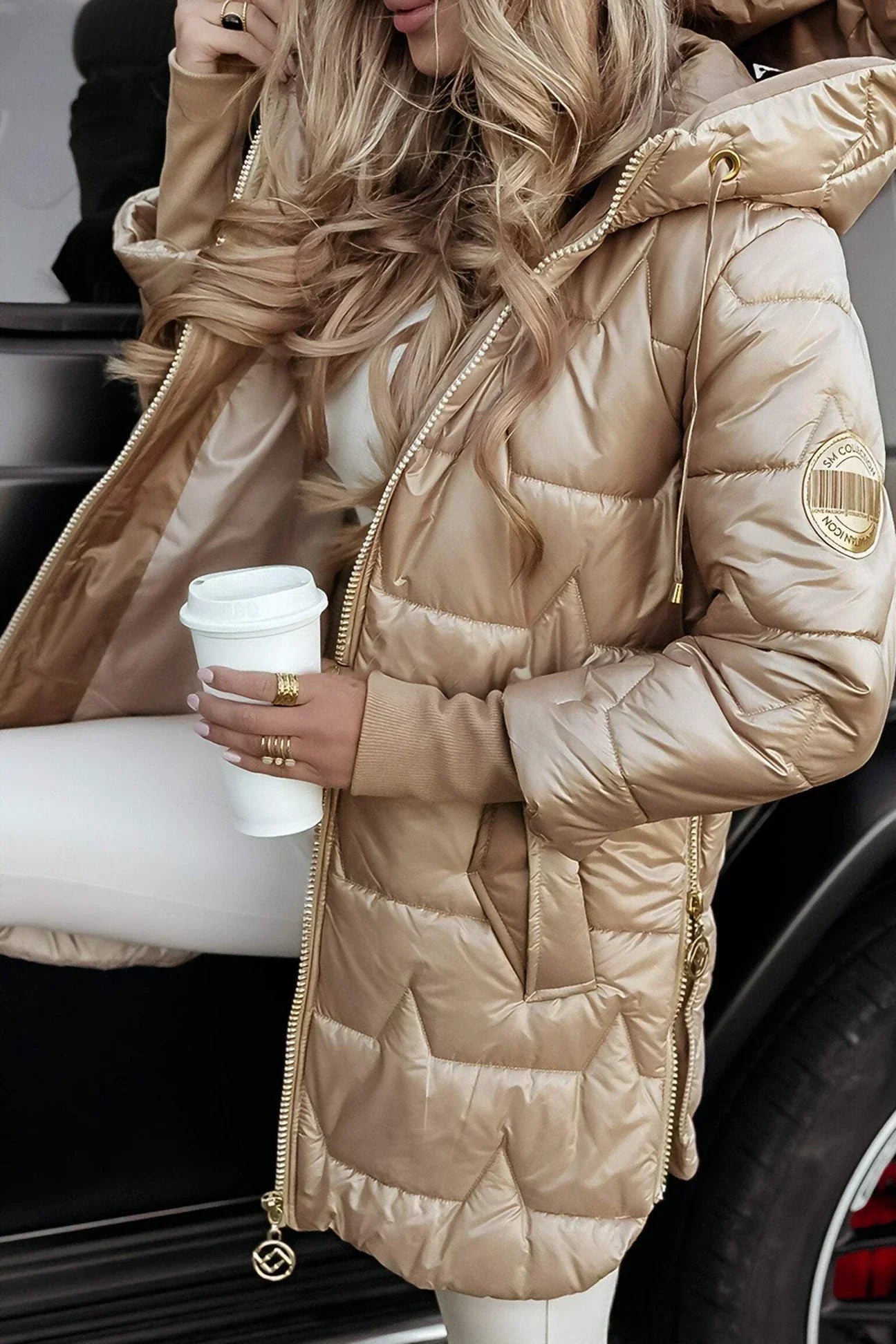 Helena™ | Eleganter Wintermantel mit Kapuze