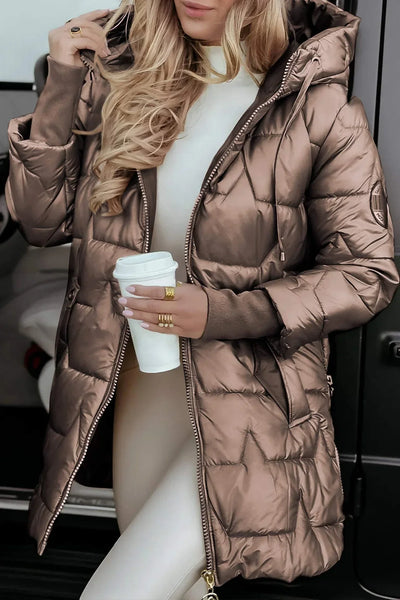 Helena™ | Eleganter Wintermantel mit Kapuze
