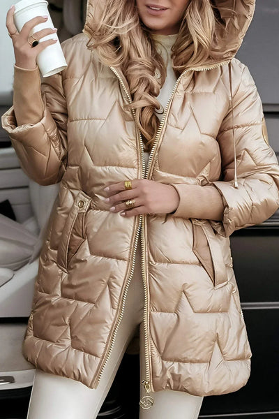 Helena™ | Eleganter Wintermantel mit Kapuze
