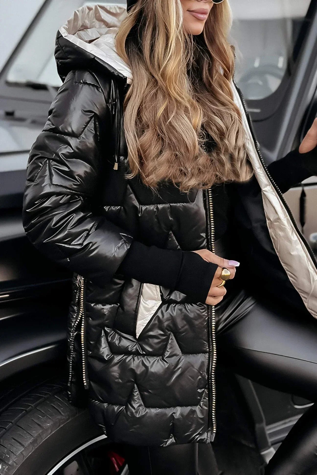 Helena™ | Eleganter Wintermantel mit Kapuze