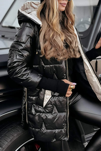 Helena™ | Eleganter Wintermantel mit Kapuze