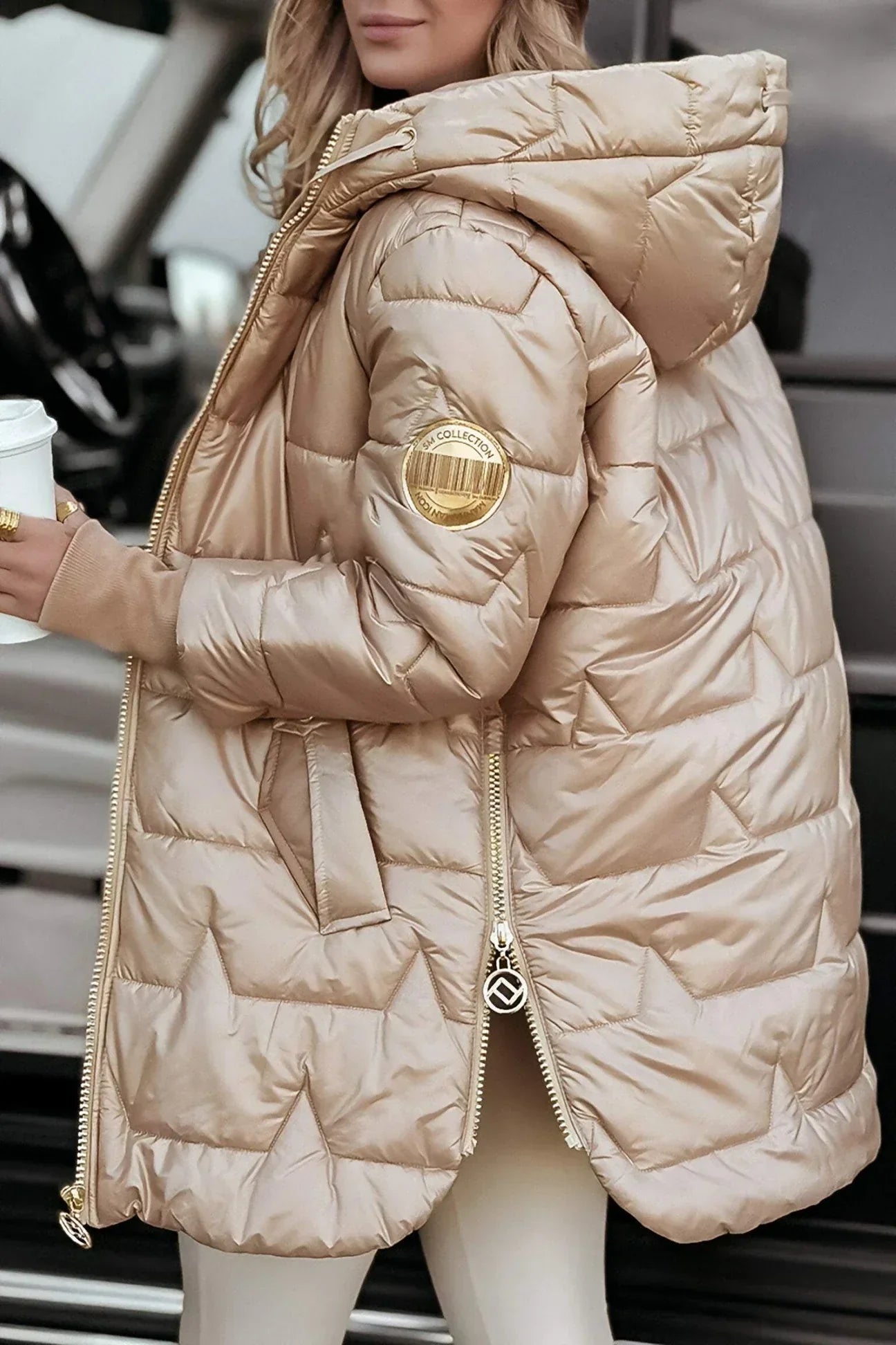 Helena™ | Eleganter Wintermantel mit Kapuze