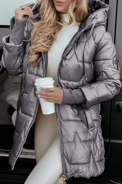 Helena™ | Eleganter Wintermantel mit Kapuze