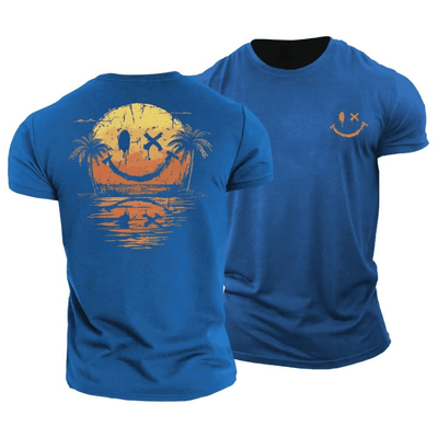 Sommer T-Shirt mit Smiley und Meer