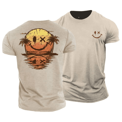 Sommer T-Shirt mit Smiley und Meer