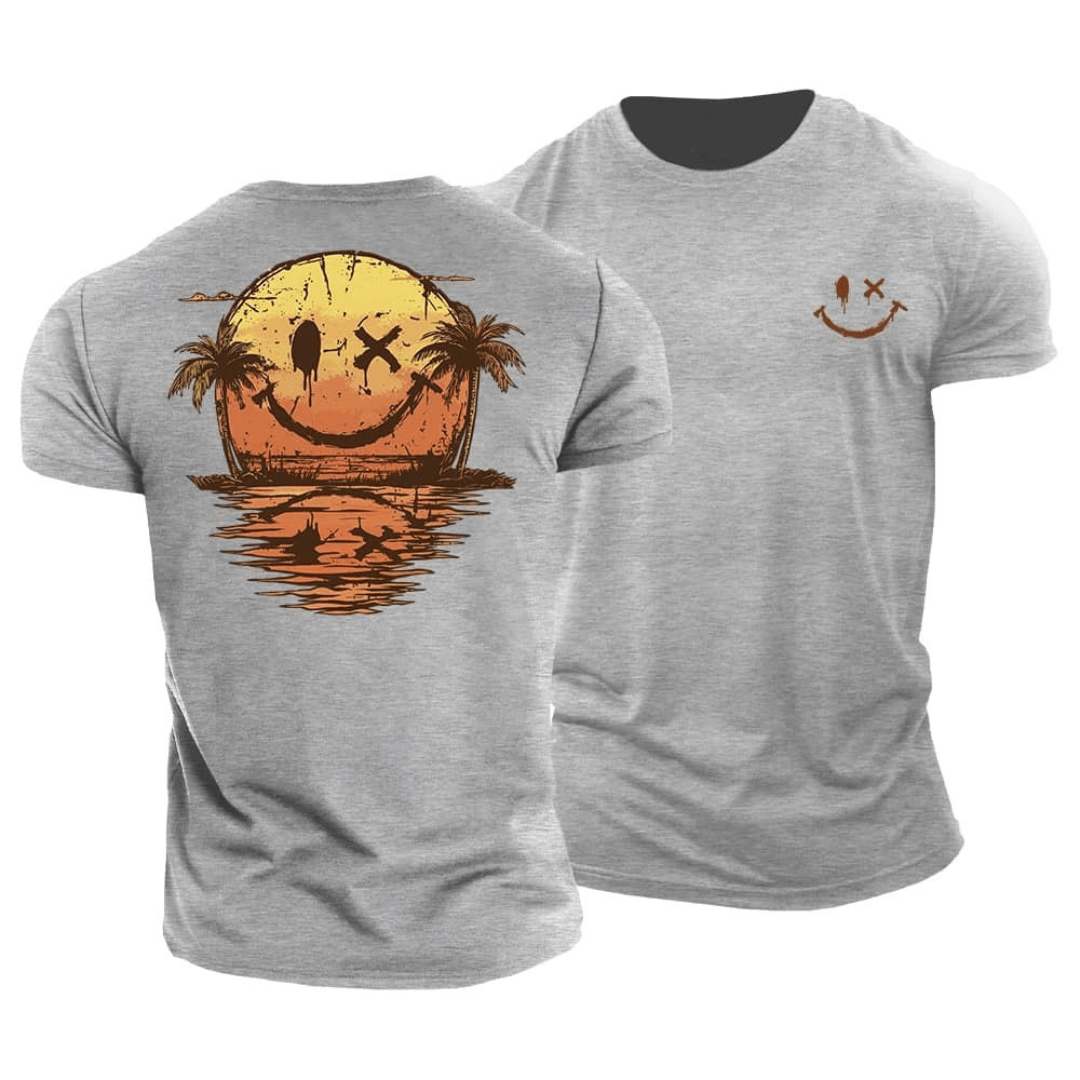 Sommer T-Shirt mit Smiley und Meer