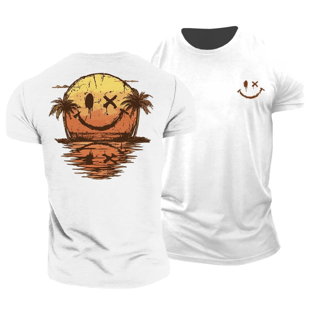 Sommer T-Shirt mit Smiley und Meer